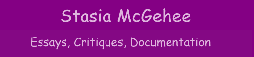 Stasia McGehee - Writings